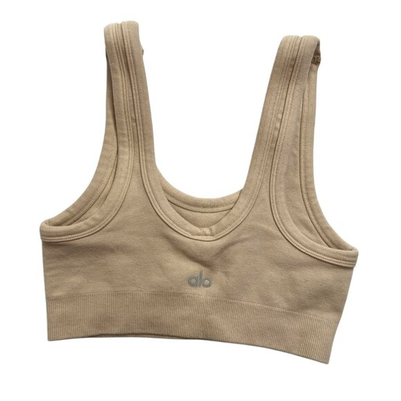 ALO Yoga Seamless Chosen Bra in Macadamia - Picture 3 of 4